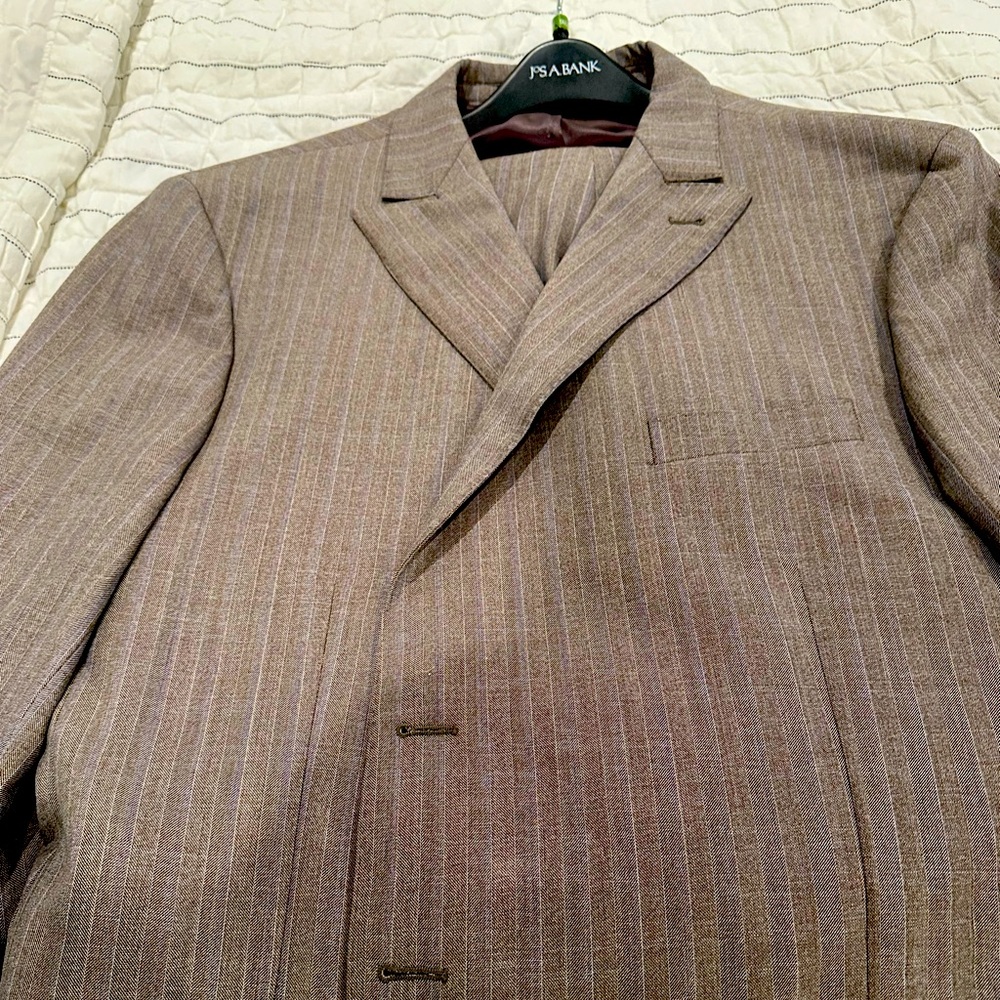 Jos A Bank 52R Pinstripe Suit